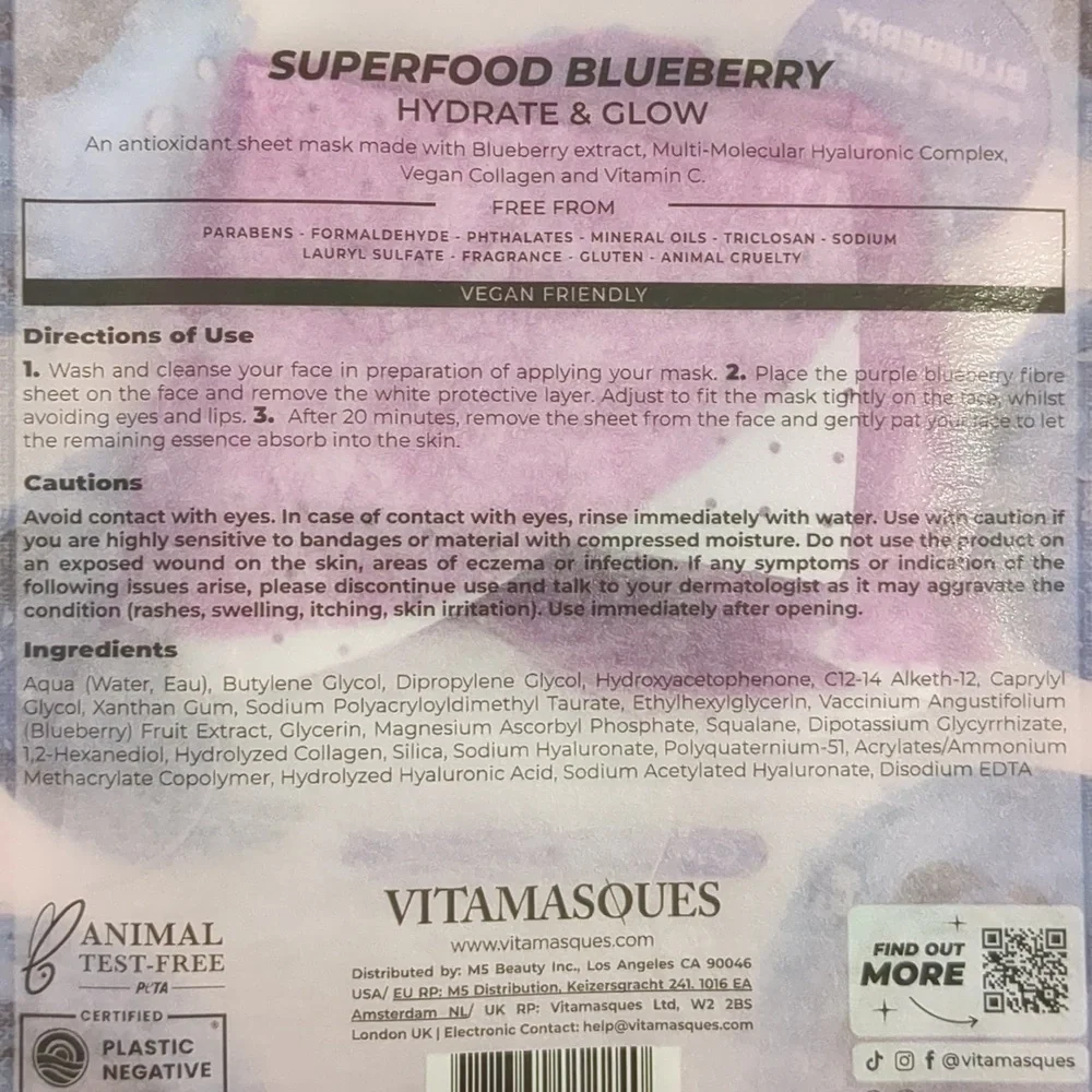 Antioxidant Sheet Mask